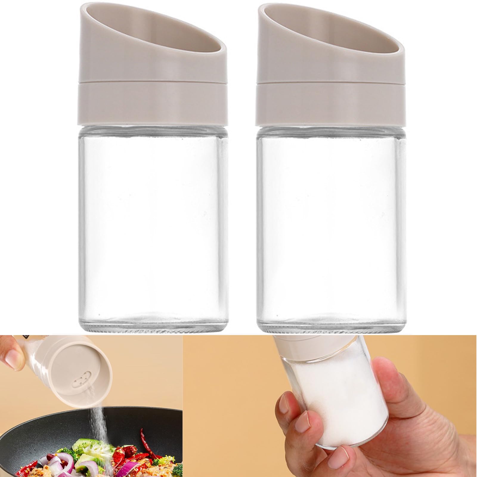 Salz und Pfefferstreuer Set,2Pcs Salzstreuer Klein für Unterwegs to Go,Reise