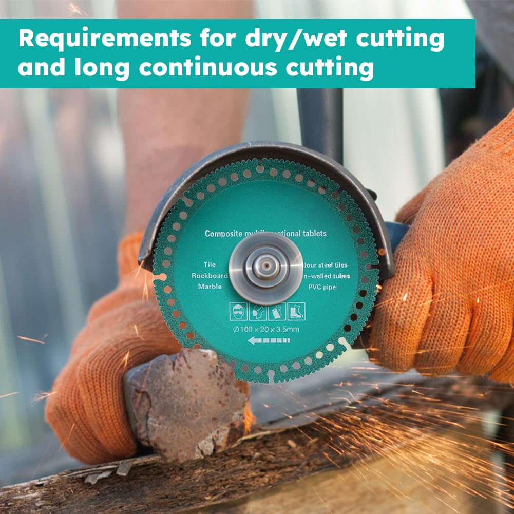 5 Pack Indestructible Disc for Angle Grinder, 4inch/ 10cm Multifunctional Cutting Saw Blade 2.0 - Cut Everything in Seconds, Applies to Wood, Plastic, Metal, and Stone Ceramics