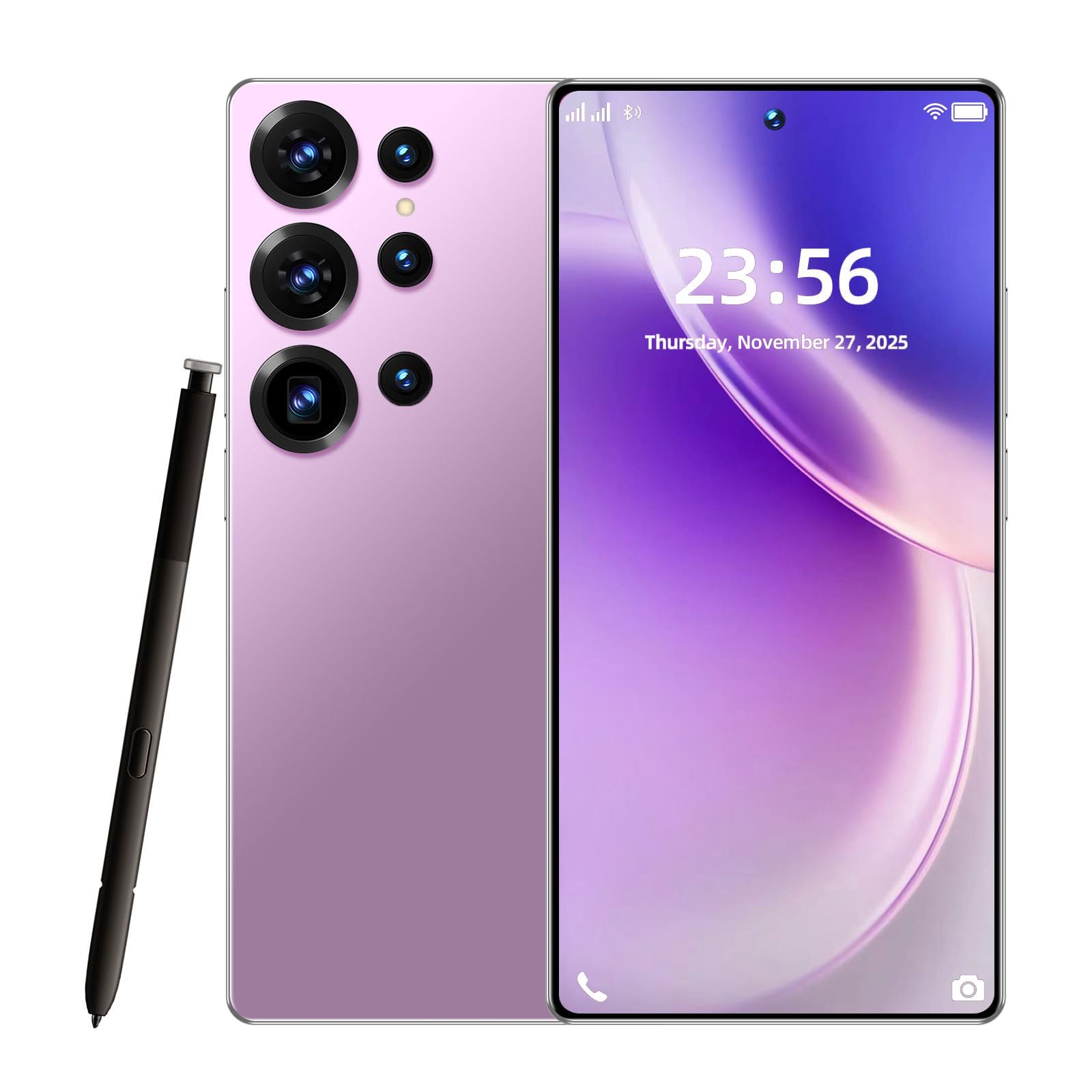 S25 Ultra 5G Unlocked Cell Phone, 6.9"+120Hz HD Display Smartphone,16+512GB Storage-7000mAh Long Battery Life,Android 16 Phone, 108MP Camera/GPS/Face Unlock Cell Phone/Dual SIM (Pink)