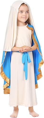 Miniatura 3 de Disfraz de Santa María para niñas, disfraz bíblico cristiano para cosplay