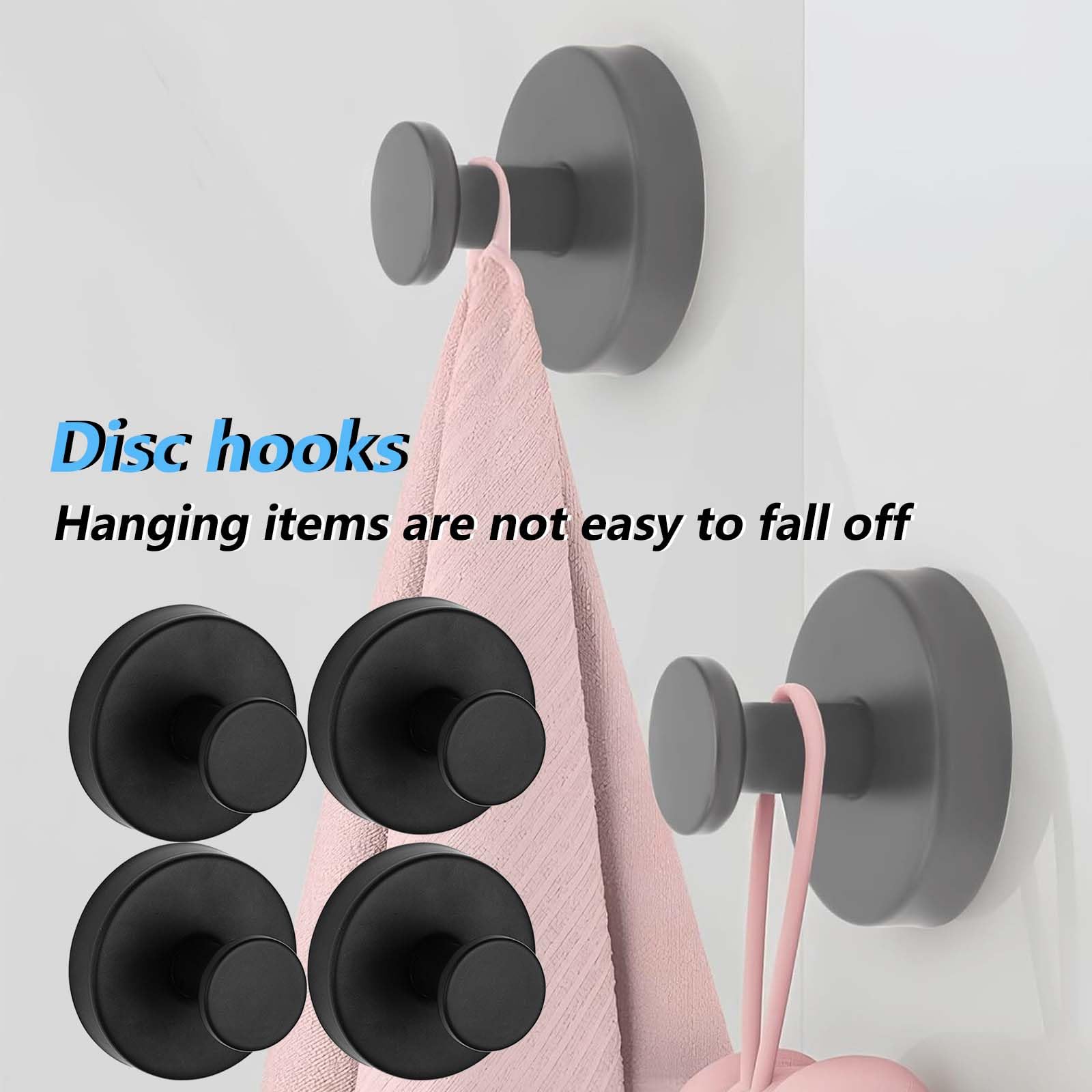 Saugnapfhaken Extra Stark - 2 Stück, Glänzend Silber, 4kg Tragkraft