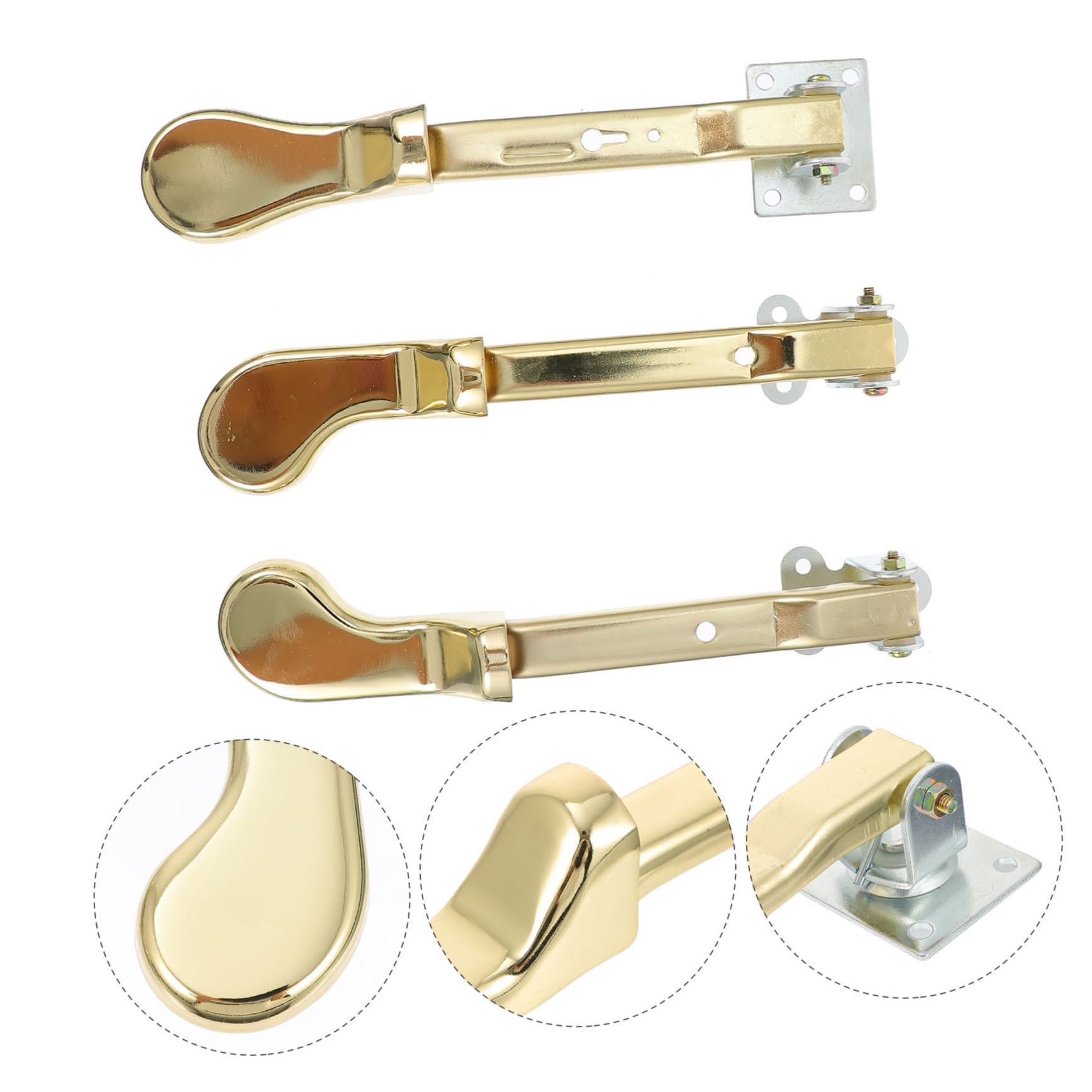 3 Pedales de Piano Vertical Resistentes y Duraderos Alta Estabilidad, Accesorios Metálicos para Músicos, Ideales para Pianos en Uso Doméstico