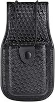 Vista 4 de ROCOTACTICAL Basketweave Radio Pouch, Universal Radio Holder Pouch for Law Enforcement Duty Belt