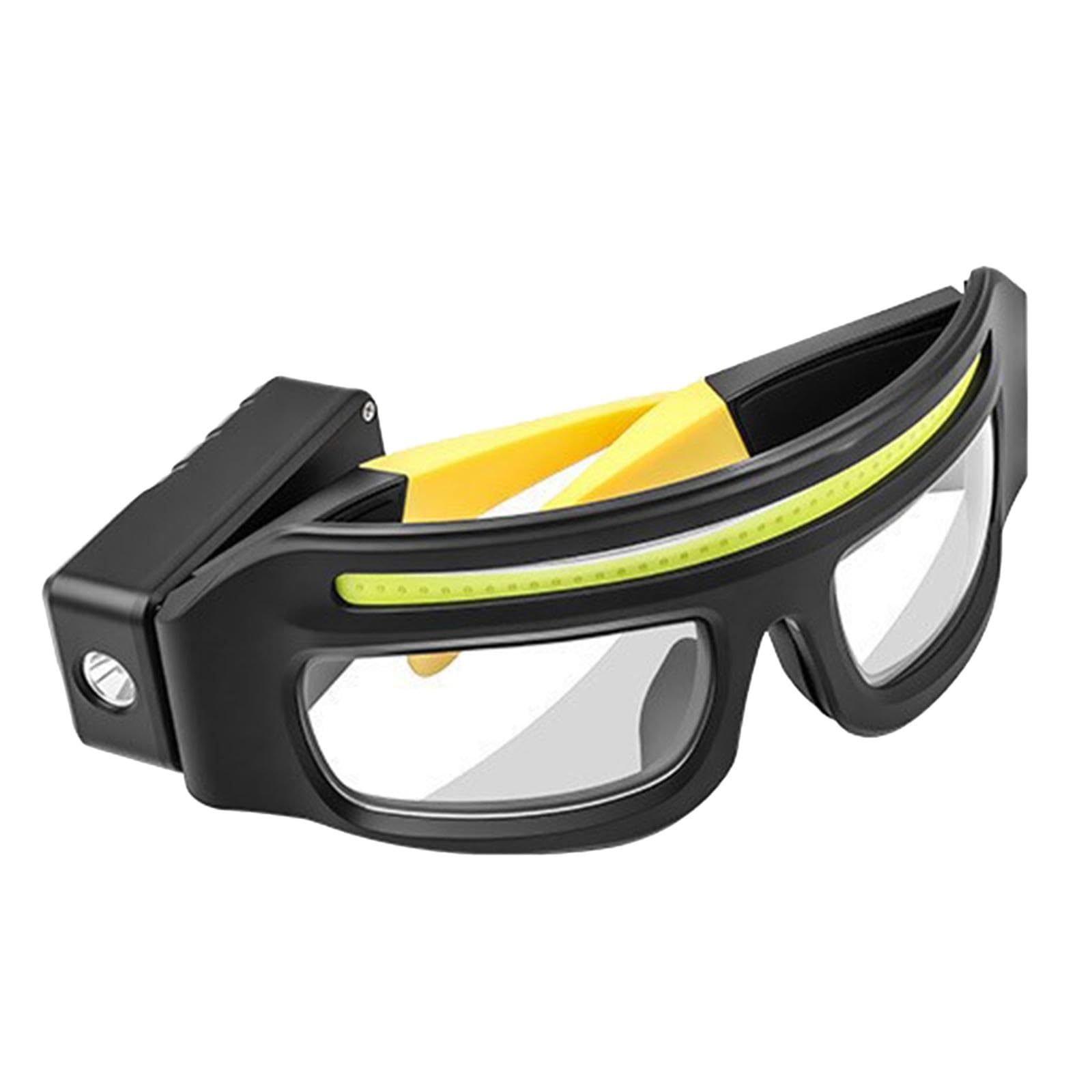 JISADER Rechargeable LED Headlamps for Hiking, Camping and Cycling, Yellow Legs