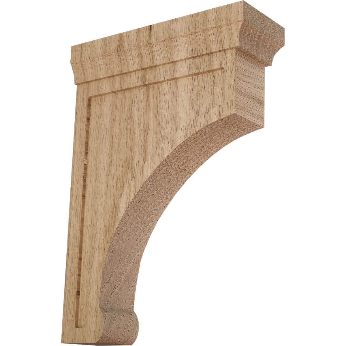 Ekena BKTW02X07X10GORO 2 1/2-Inch Width x 7-Inch Depth x 10-Inch Height Large Gomez Wood Bracket - Red Oak