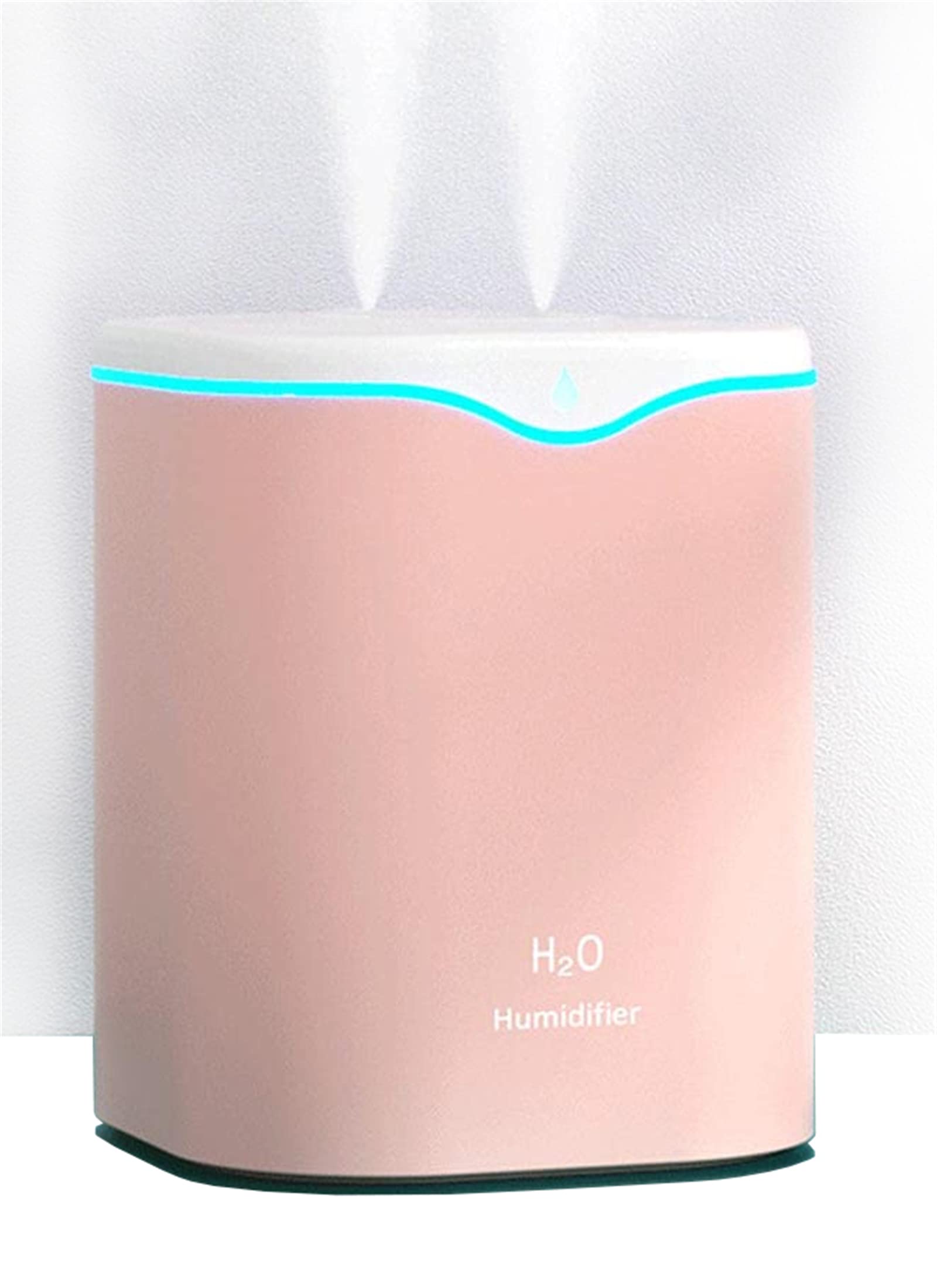 Wangcl Green Or Pink Usb Portable Humidifier 2000Ml Whisper-Quiet Air Humidifier For Bedroom Plants Home (Pink)