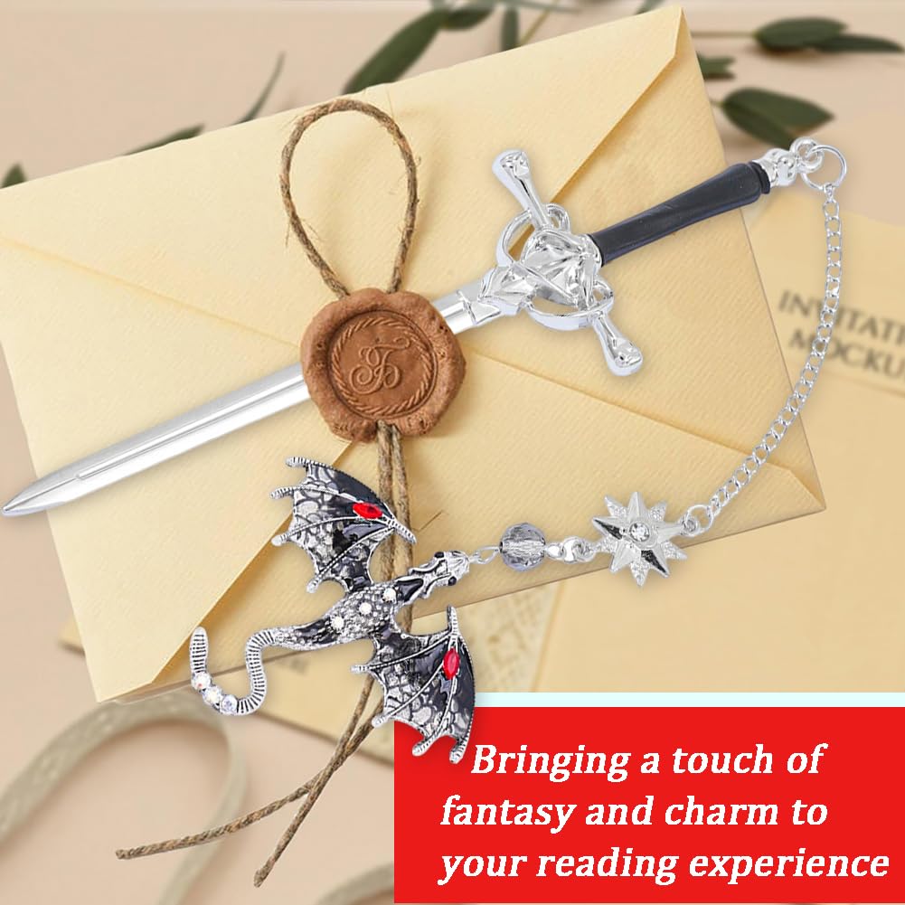 Sword Dragon Signets, Metal Marque Page, Marque Pages Dragon