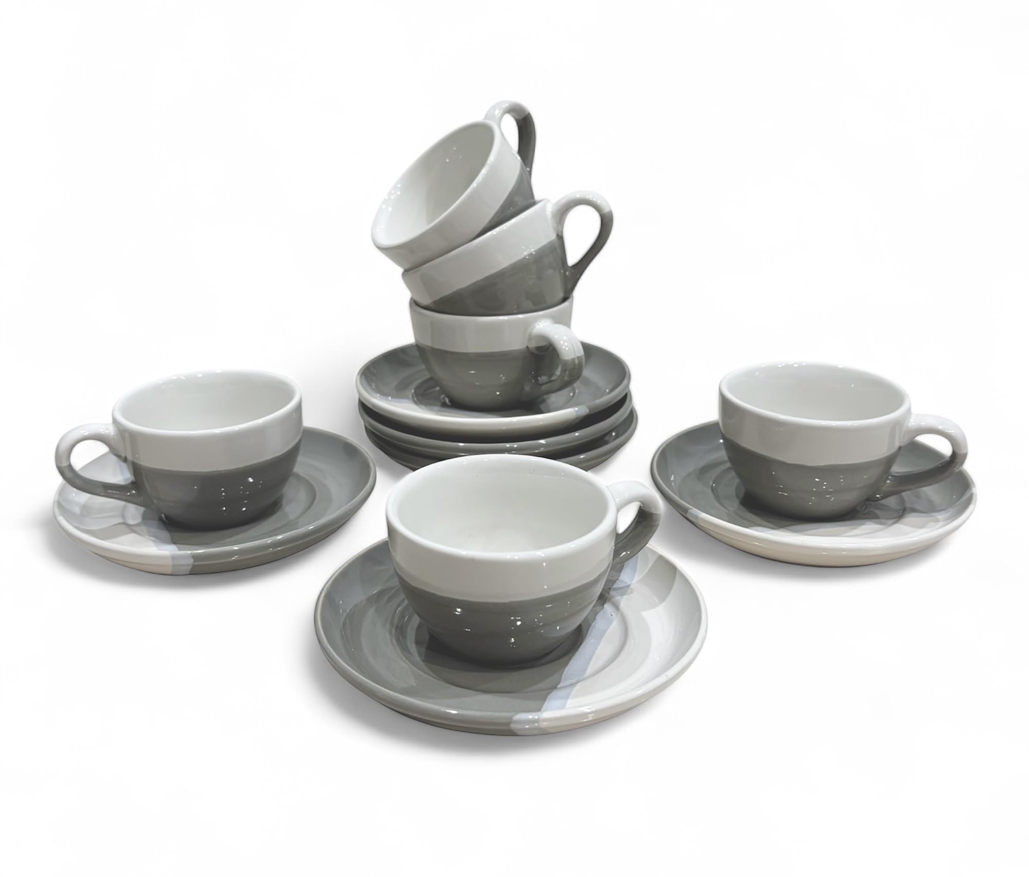 Amazon.com | 2 Ounce Espresso Cups with Saucers, Mini Ceramic