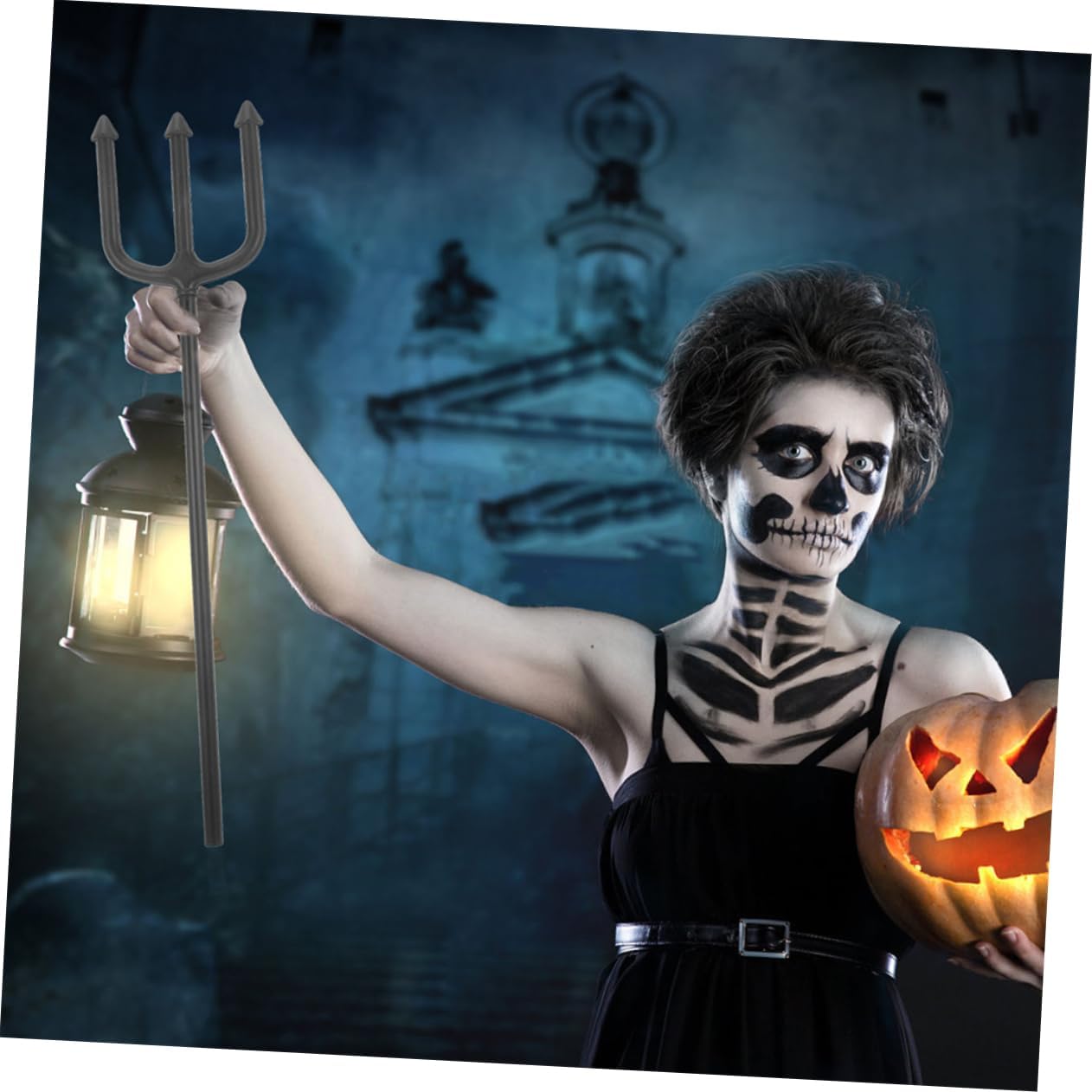 2pcs Devil Fork Halloween Cosplay Prop Lightweight Comfortable Design for Costume Accessories for Teenagers Adults for Parties Festivals