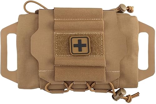 Tactical Medical Molle Bolsa de primeros auxilios Sistema de dos piezas Micro Med Kit de emergencia Caza Bolsa (tamaño mediano)