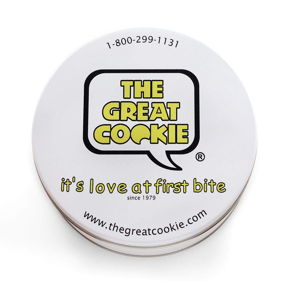 The Great Cookie Cookie Tin Gift with 2lbs of cookies of your choice (Oatmeal Raisin)