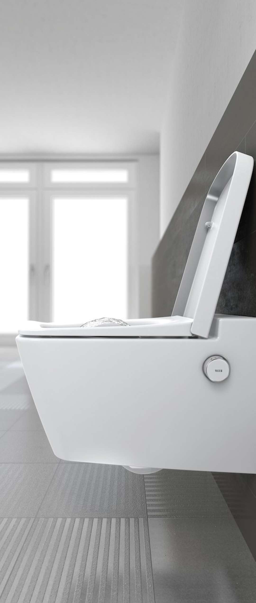 TECEone asiento de inodoro con tapa, blanco, 9700600