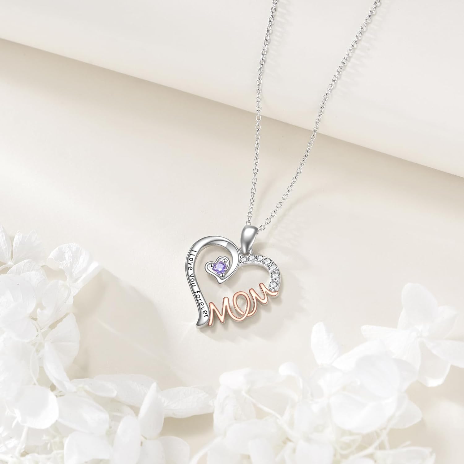 Mothers Necklace 925 Sterling Silver Mom Necklace for Mother Birthday Mothers Day Gifts for Mom - Image 2