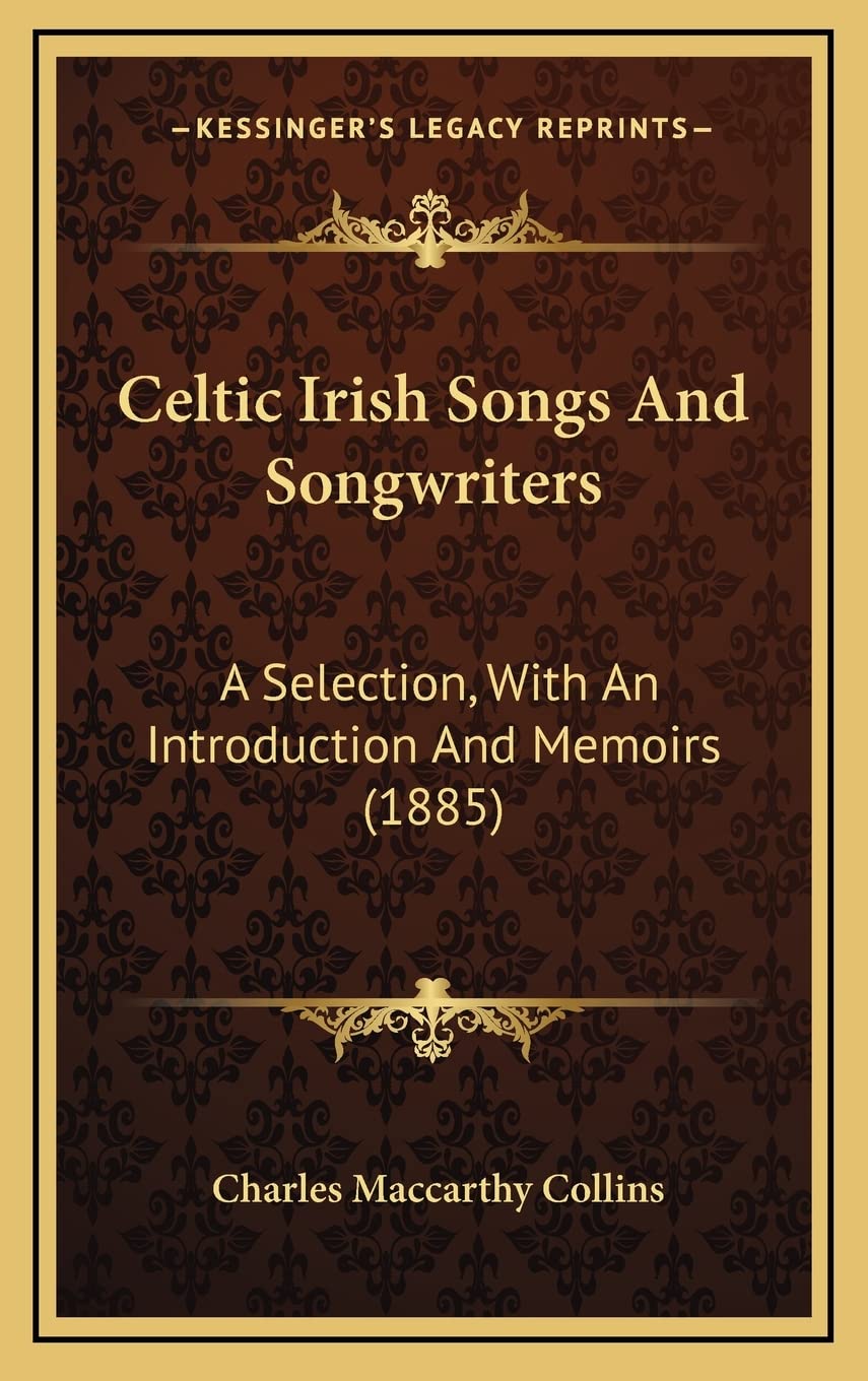 Chansons irlandaises celtiques livre historique de 1885 pour passionnés