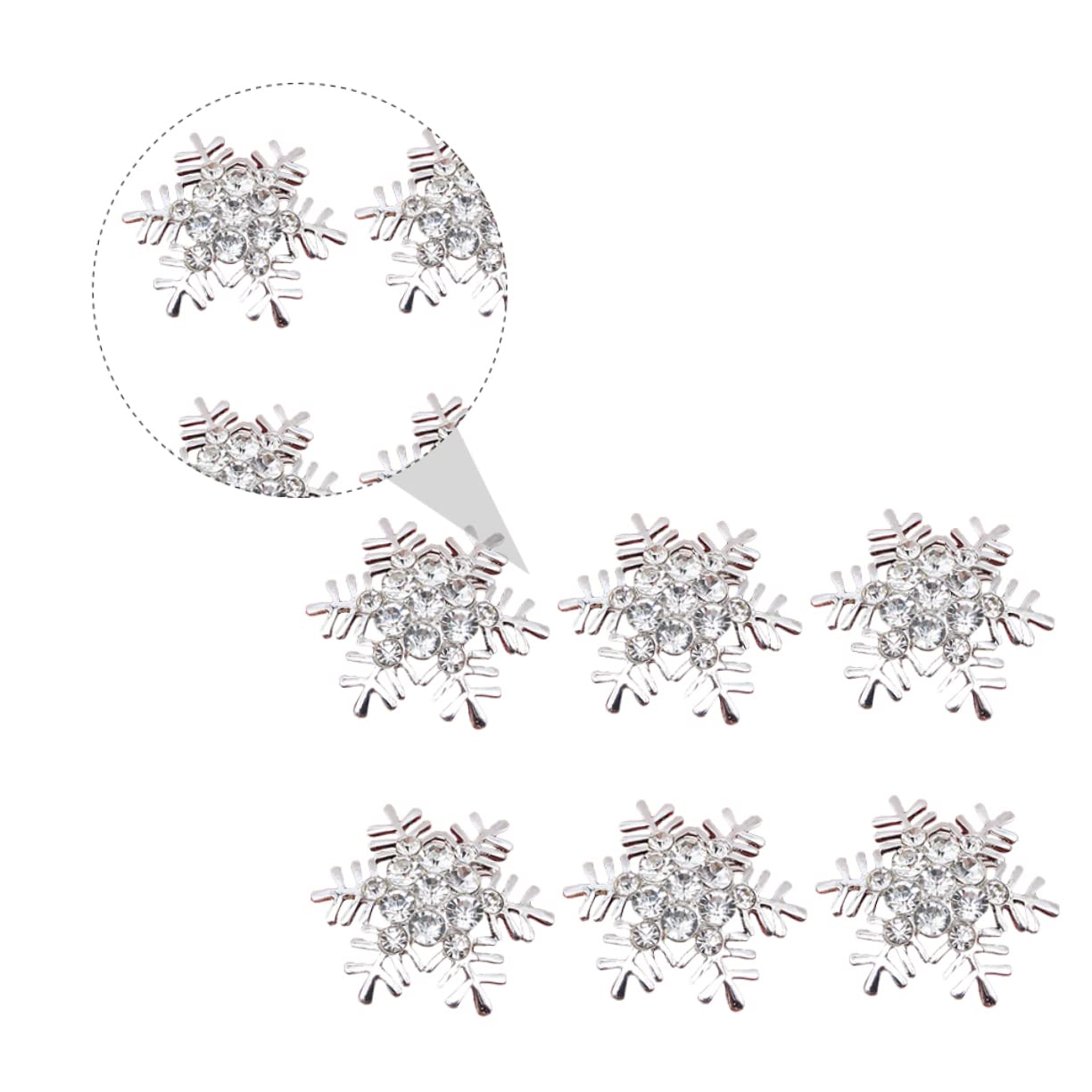 ABOOFAN 3sätze Teiliges Weihnachtsserviettenringe Legiertem Material Schneeflocken-Design Für Festliche Tischdekorationen Hochzeiten Partys Und Feiertage