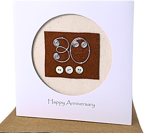 Miniatura 12 de Tarjeta de Bodas de Cobre 7º Aniversario de Camellia Bees - Tarjeta de Amor de Alambre de Cobre Para Ella Él, Tarjeta Hecha a Mano para Pareja