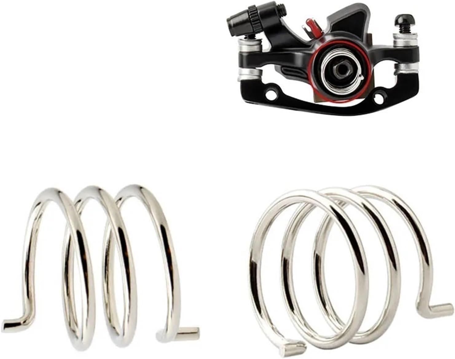 Bicycle Disc Brake Caliper Spring 12 Pcs Disc Brake Caliper Spring Steel High Strength Elastic Force Clip for Road Mountain Bike Braking Return Accessory