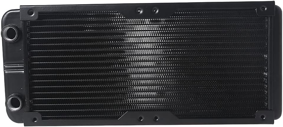 Water Cooling Computer Radiator 18 Pipe Aluminum Heat Exchanger Liquid Cooling Heat Sink for CPU PC Water Cool System