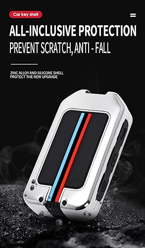 Miniatura 6 de KUNIO Funda protectora para llavero de automóvil para Volvo XC40 XC60 S90 XC90 V90 T5 T6 T8, a negro