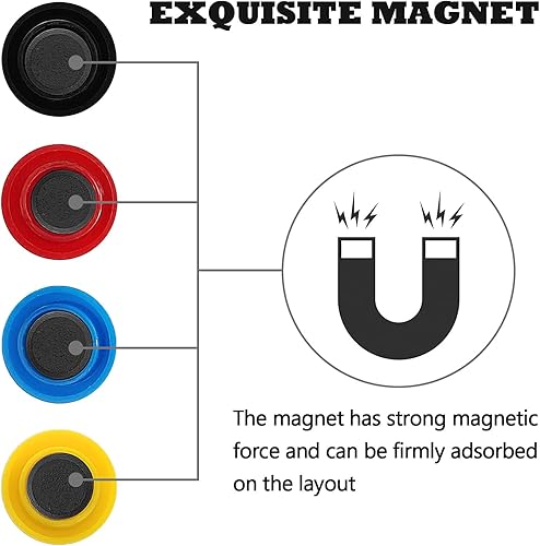 Miniatura 6 de LEAP Imanes de fútbol para 27 fotos para pizarra magnética para 2 equipos de portería deportiva para portapapeles magnéticos, tablero de entrenador