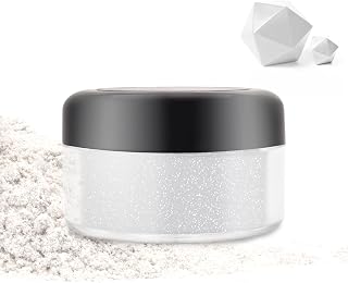 Edible Glitter - 10g Luster Dust Edible Food Grade Coloring Glitter for Cake Decorating, Baking, Drinks - Shimmer Dust Powder, Metallic Color Dusting Powder for Icing, Fondant, Candy, Cookie (White)