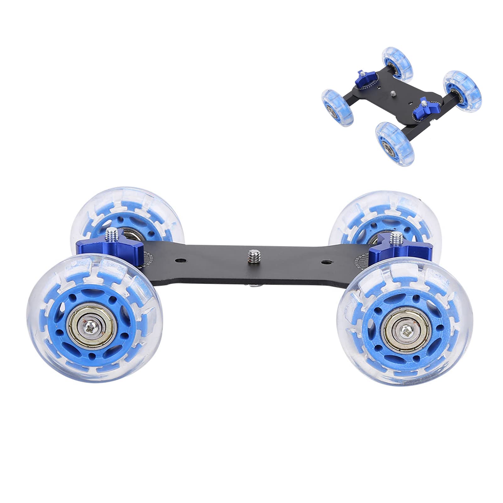 KIMISS Neewer Échelle Caméra Table Dolly Caméra Skate Dolly en Alliage D'aluminium Silicone Bureau 10Kg Charge Rail Rouleau Curseur Dolly Voiture pour Caméra Caméscope