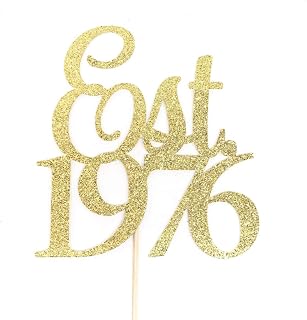 Atelier Elegance Established in 1976 Cake Topper, 45th Birthday Cake Topper, 45th Anniversary Topper
