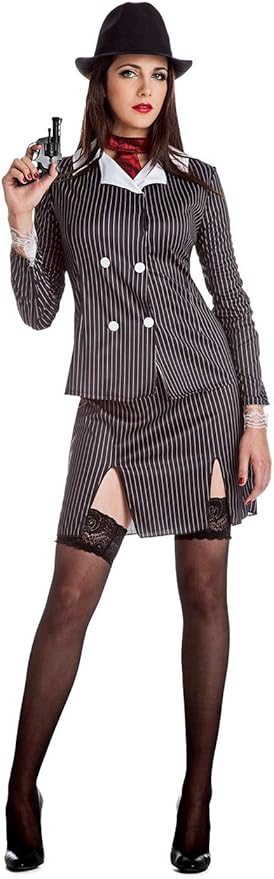 Imagen de Amazon: Disfraz gánster Bonnie como ideas de disfraces de halloween en pareja