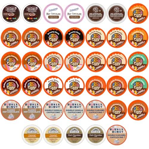 Crazy Cups Cappuccino & Hot Chocolate Variety Pack, Gift Set