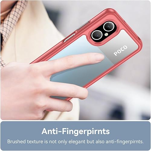 Miniatura 5 de Funda transparente para Poco M5 4G, Poco M4 5G 22071219CG funda con protector de pantalla, antiarañazos, a prueba de golpes, de policarbonato duro