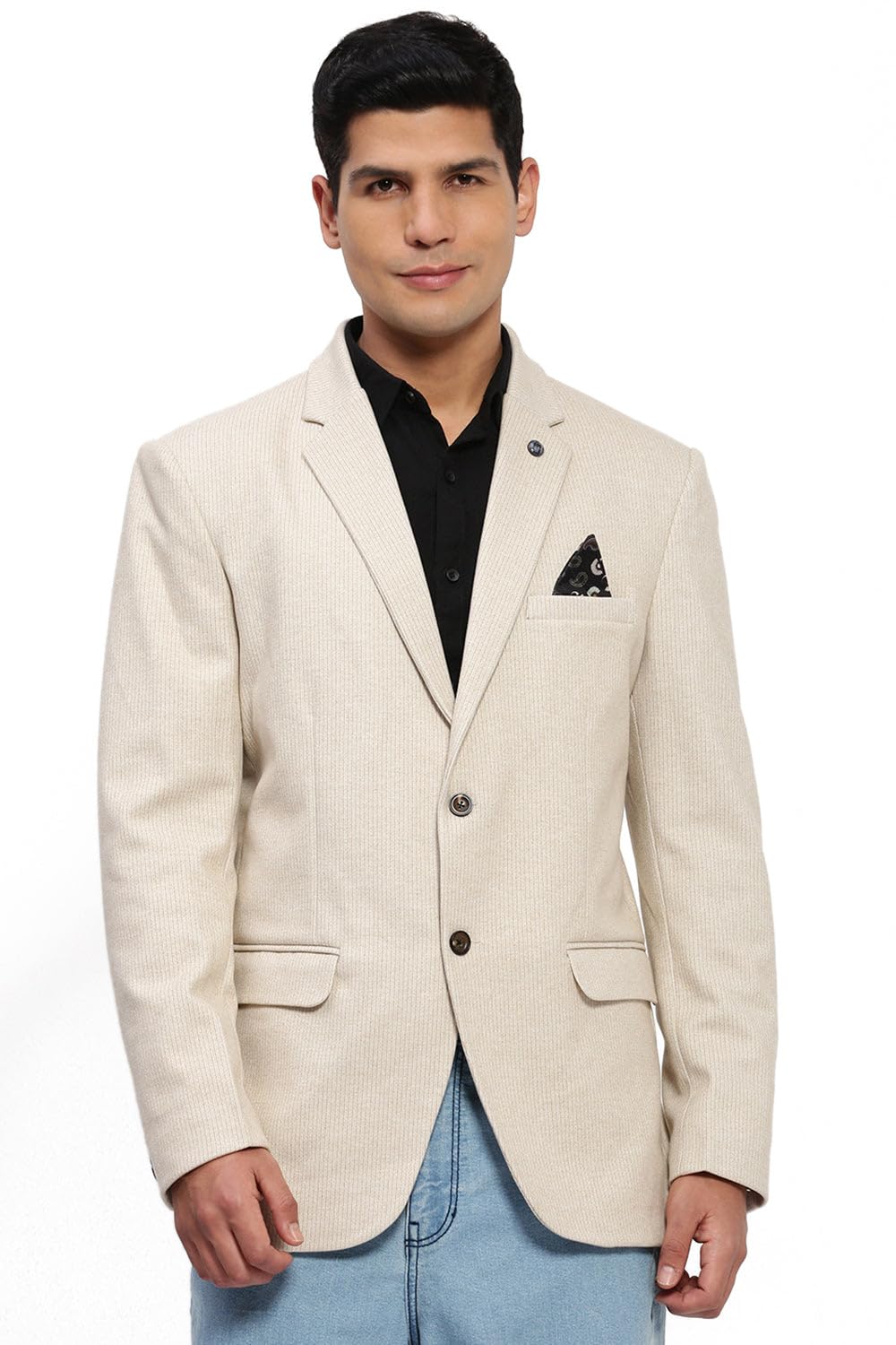 showoffff Men's Single Breasted Slim Blazer-picture-13