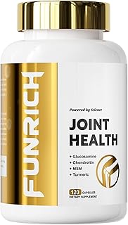 Glucosamine Chondroitin MSM 2100mg- Joint Support Supplement for Women and Men with MSM, Turmeric & Boswellia, for Cartilage, Joint Comfort and Flexibility - 120 Capsules