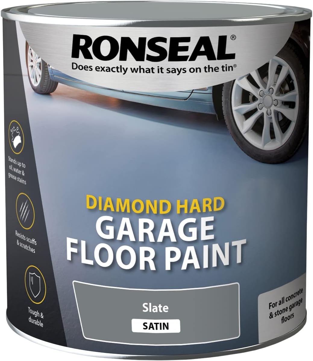 Ronseal DHGFPSL5L Diamond Hard Garage Floor Paint Slate 5 Litre