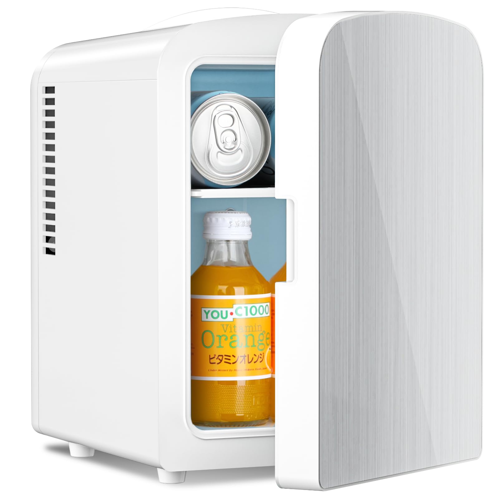 Antarctic Star F3404S 0.1 cu ft Compact Fridge Stainless Steel