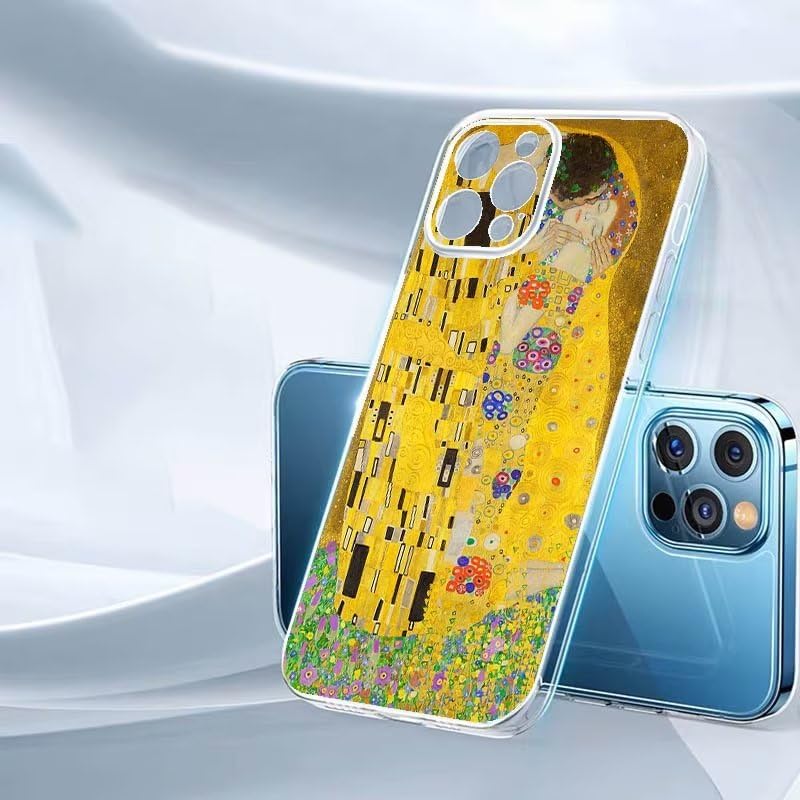 Coque iPhone 13 Pro Max antichoc silicone protection Le Baiser Klimt