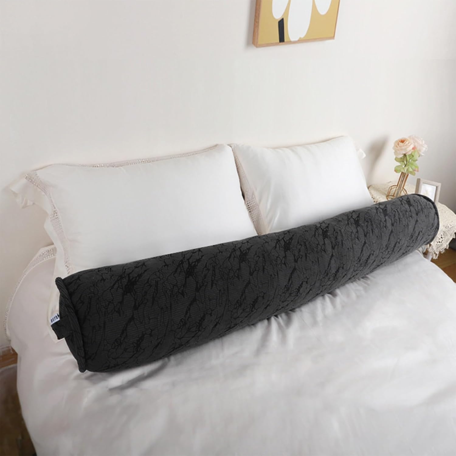 Cuddle Pillow – Body Pillow for Adults, Long Bolster Pillow for Bed, Soft & Supportive for Restful Sleep(D,100 * 20CM)