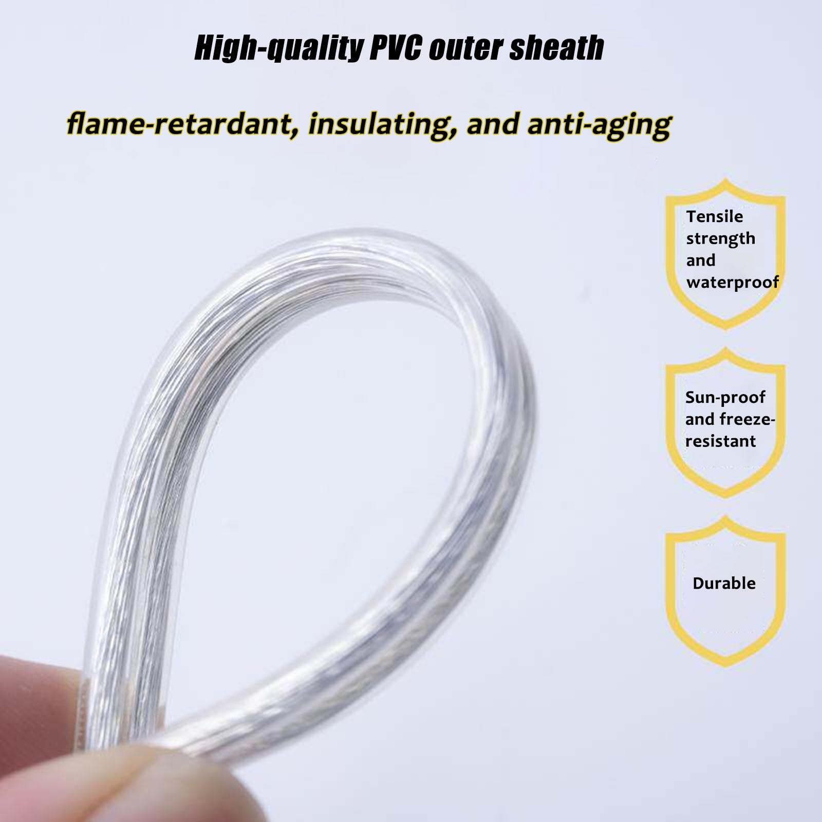 Cable Para Altavoces 20/18/16/14 AWG Transparente 2 Conductores Cobre