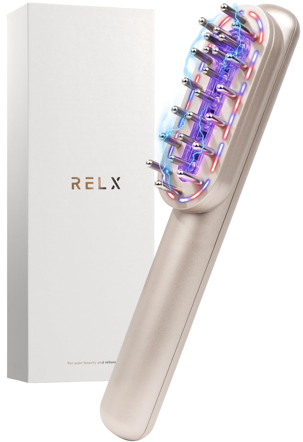 RELX EMS 電気ブラシ 美顔器 ブラシ LED 頭皮ケアローズゴールド Amazon | RELX 電気ブラシ EMS 美顔器【日本企業企画】リフトブラシ