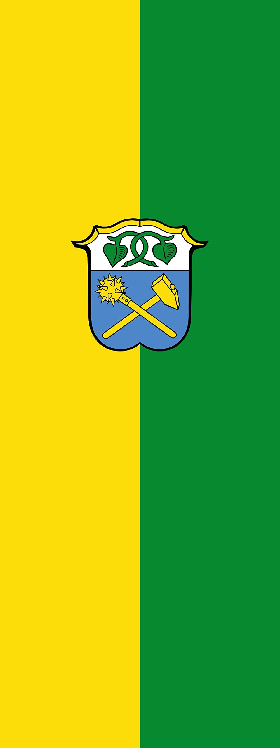 Drapeau Waakirchen 400x150cm anti-enroulement pour mât vertical de 6m²