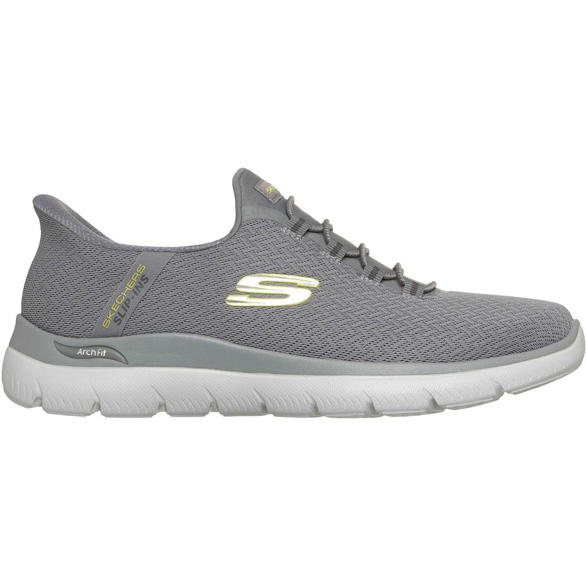 Skechers Arch Fit Summits Kynor Poliester Męskie Szare/Zielone Sneakersy