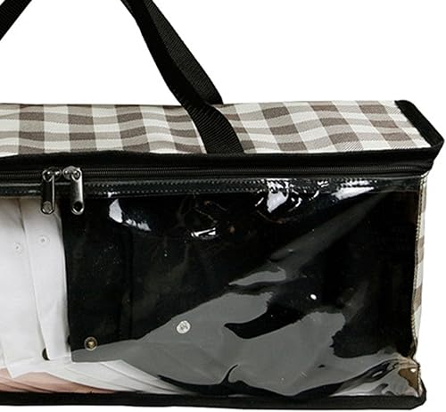 Miniatura 6 de Organizador de sombreros anchos para gorras de béisbol con 2 asas resistentes, soporte para sombreros, apilable, para viajes en casa, café