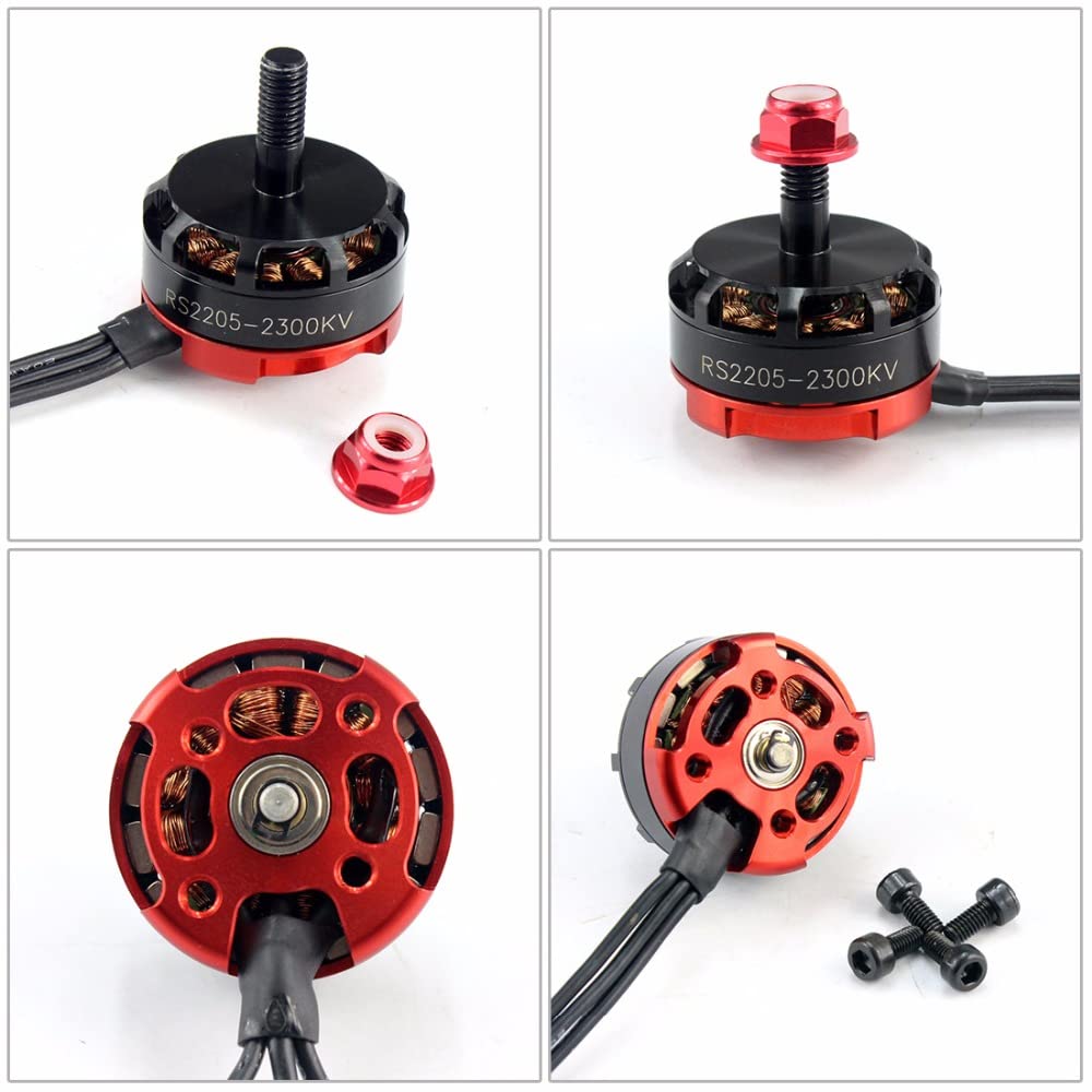 QWinOut RS2205 2300kv RC Racing Drone Motors CW CCW Motore Motore per fai da te Quadcopter FPV RC Aircraft Ricambio (2 pz CCW+2 pz)