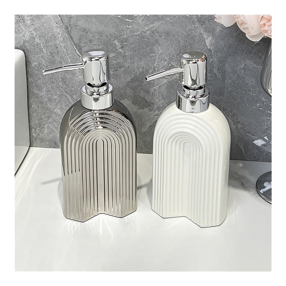 Seifenspender Spenderflasche Pressflasche Waschmittel Duschgel Spülmittel Leere Flasche Keramik Handflasche Badezimmer Seifenablage