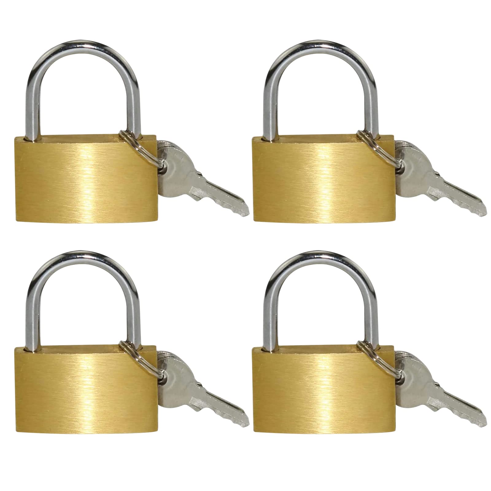 OMJMYY4 Pezzi 30 mm Lucchetto Armadietto con 12 Chiave, Lucchetto per Armadietti, Magazzini, Garage, Cancelli, Strumenti e Borse