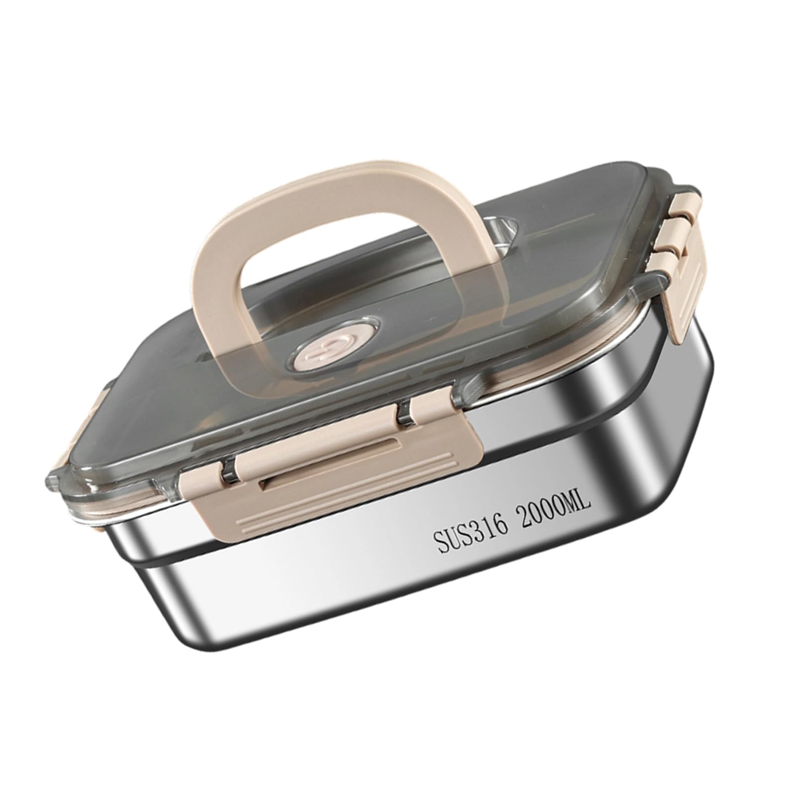 Xinsheinelry Large Stainless Steel Food Storage Container with Lid and Handle Meal Preps Lunch Box for Vegetables, Fruits, Snacks Steel Bentos Box with Leakproof Lid