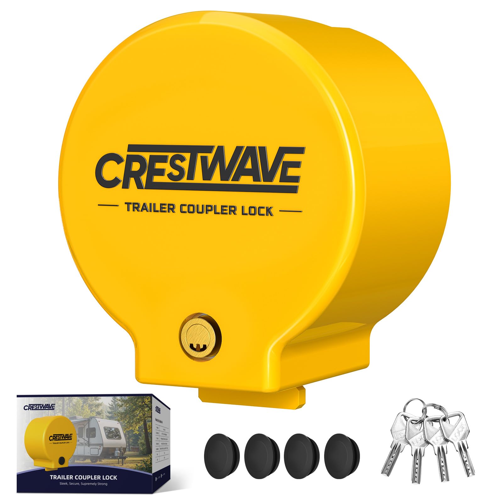 CRESTWAVE 20101 Trailer Coupler Lock