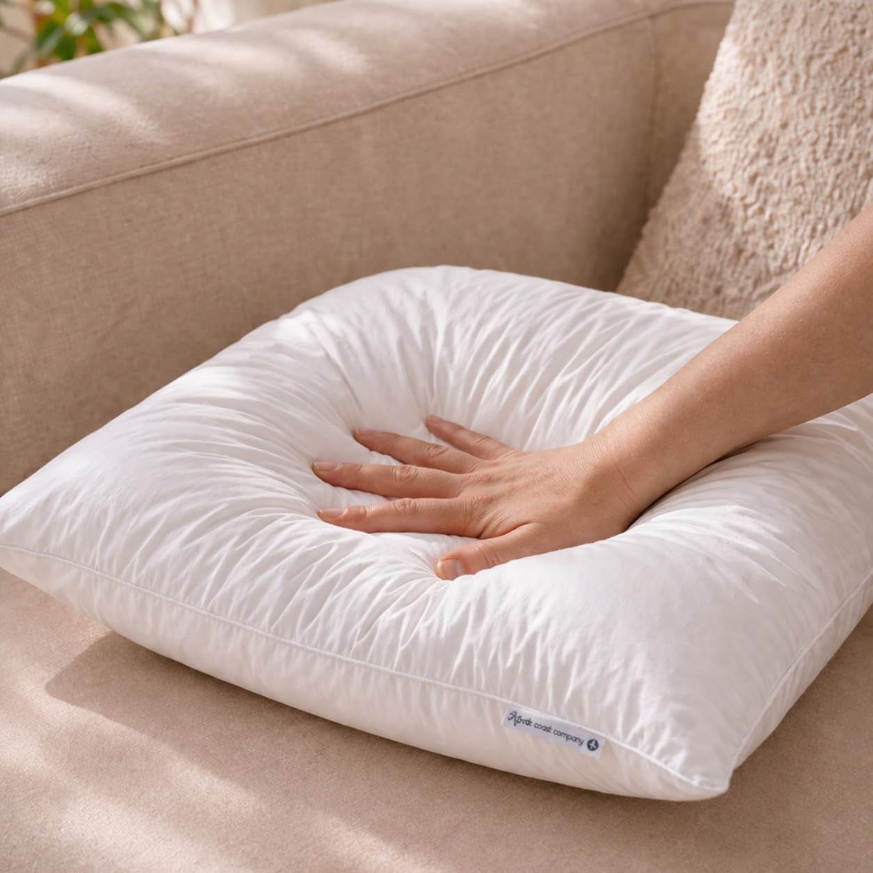 Nordic Coast® Daunenkissen 40x40 cm 250g – Kissen 40x40 Füllung Sofakissen – Kissenfüllung | Innenkissen | Füllkissen – 85% Federn & 15% Münsterländer Landdaunen – Made in Germany – Oeko-TEX