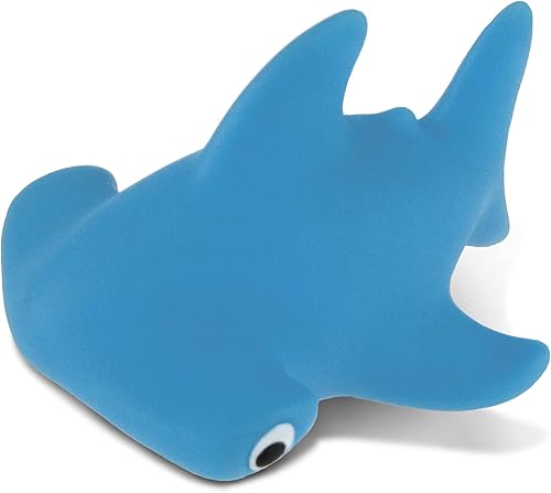 Puzzled Hammerhead Shark Rubber Squirter Bath Buddy - Colección Ocean Sea Life - 3 pulgadas - Regalo asequible para tu pequeño - Artículo #2773