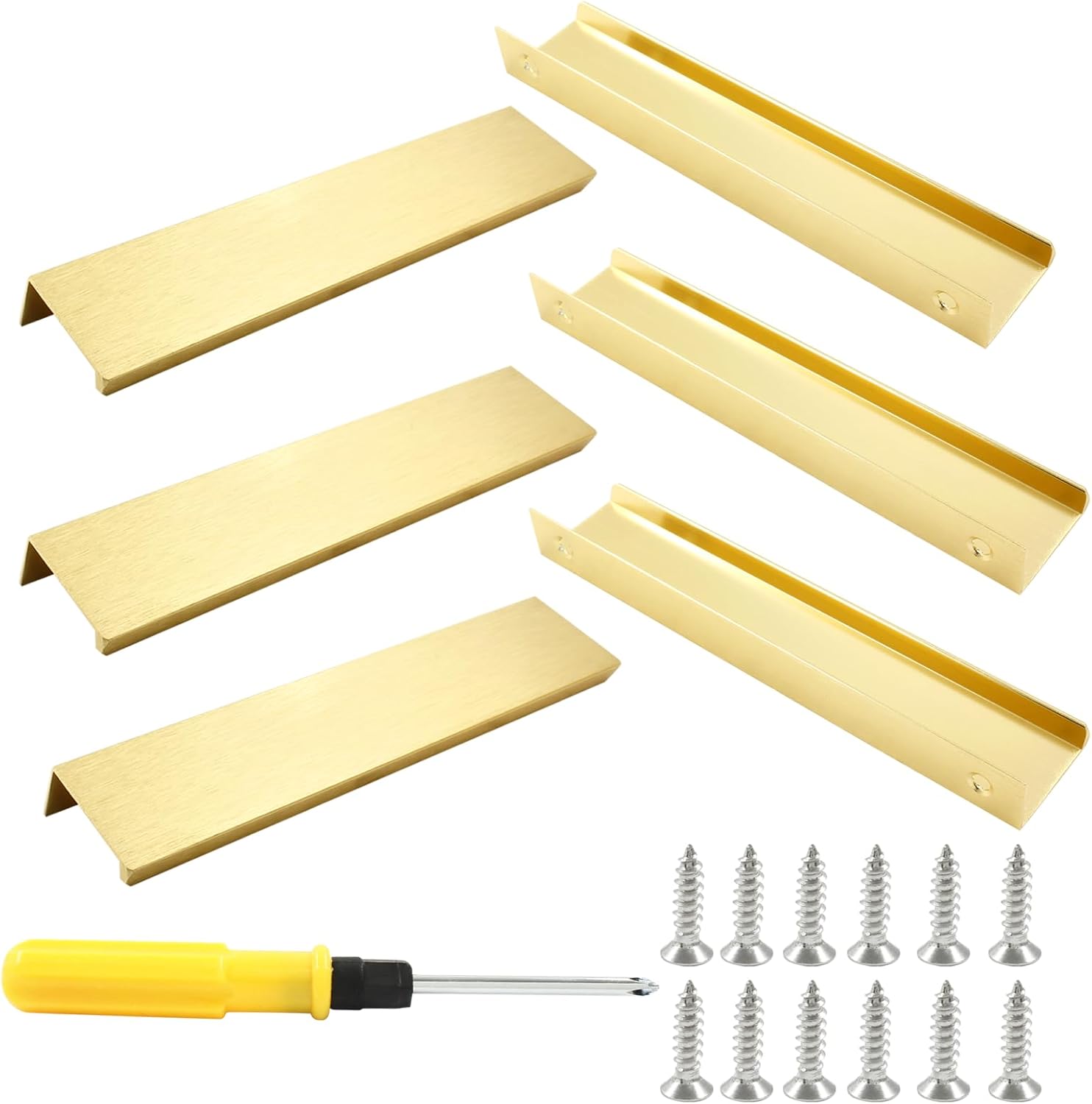 Cionyce 12 Pack Hidden Pulls 5.9"/150mm Finger Edge Pulls