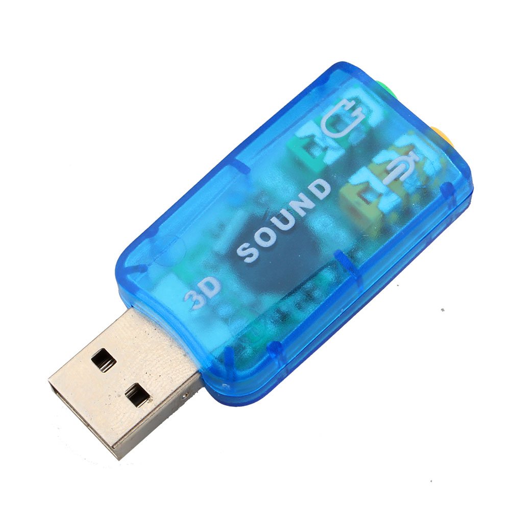 Adapter USB Audio Sound Card dla 2000 / XP Wirtualny zewnętrzny mikrofon USB 2.0 Głośnik 3D 5.1-kanałowy adapter karty dźwiękowej PC